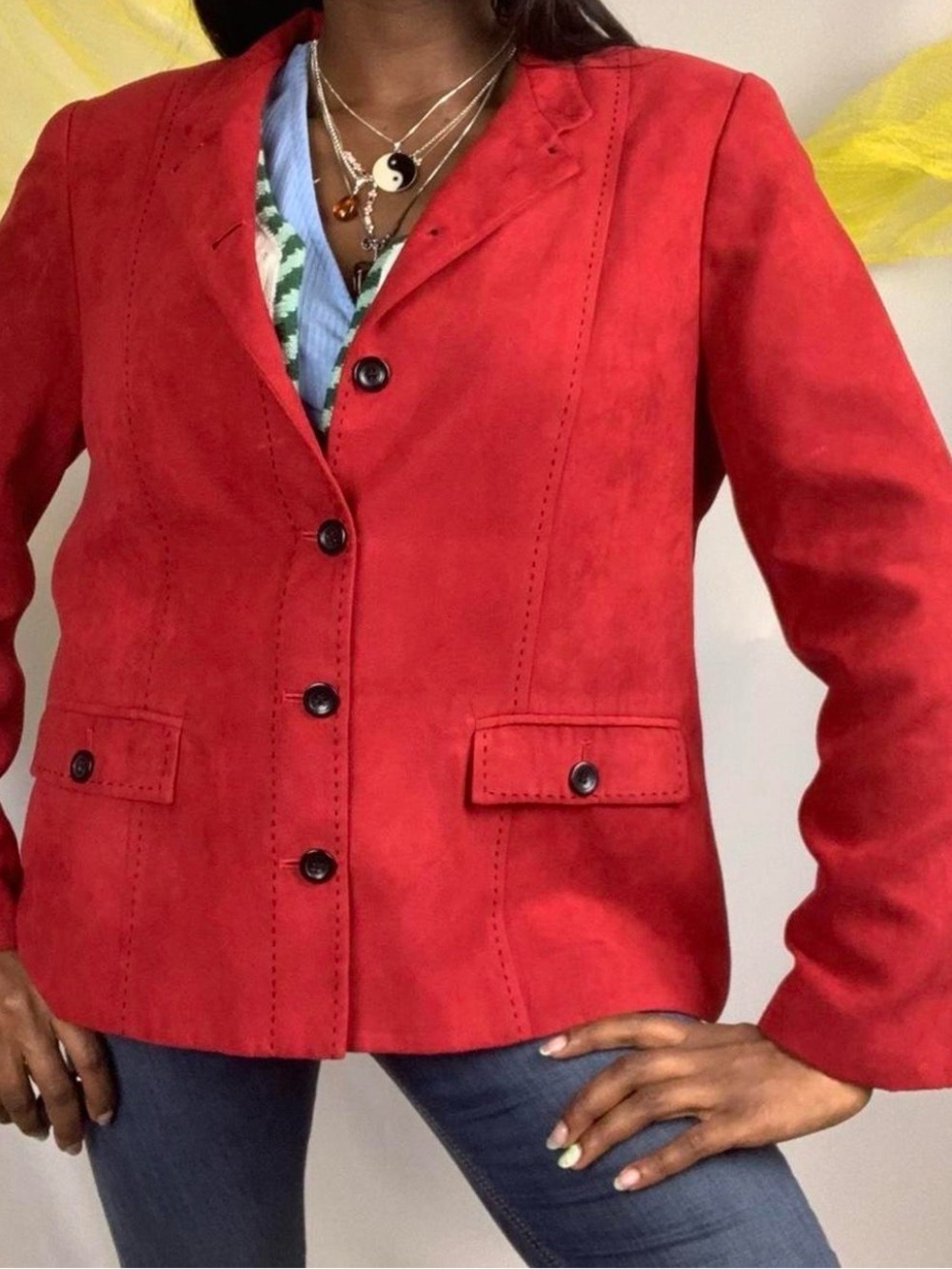 Red Alfred Dunner Blazer size 12
